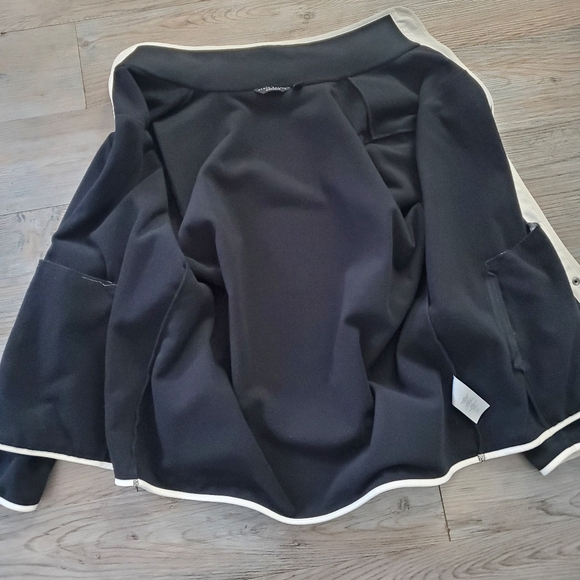 SUSAN GRAVER WEEKEND snap fleece contrast trim L - Picture 7 of 11